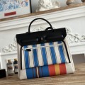 「#4632」Hermes Mini Patchwork Silver Buckle Hermes Herbag 30cm