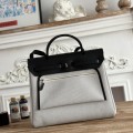 「#4633」Hermes Mini Patchwork Silver Buckle Hermes Herbag 30cm