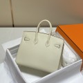 「#4075」Hermes Milkshake White Birkin Bag 25cm