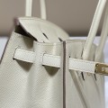 「#4075」Hermes Milkshake White Birkin Bag 25cm