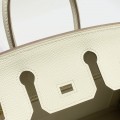「#4075」Hermes Milkshake White Birkin Bag 25cm