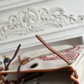 「#4636」Hermes Mini Patchwork Silver Buckle Hermes Herbag 30cm