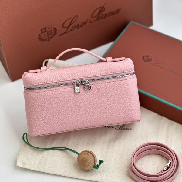 「#7025」Loro pian - L19 - 19x6.5x11cm - Sakura powder