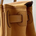「#4641」 Hermes Cargo canvas and leather Swift bag Hermes Herbag 35cm