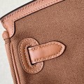 「#4643」 Hermes Cargo canvas and leather Swift bag Hermes Herbag 35cm