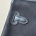 「#4645」 Hermes Cargo canvas and leather Swift bag Hermes Herbag 35cm
