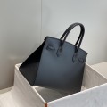 「#4077」Hermès Black Birkin Bag 30cm