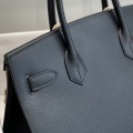 「#4077」Hermès Black Birkin Bag 30cm