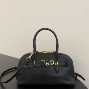 「#9007」 miumiu 30114B108  Sac à coque en cuir de vache Aventure  33×17×11cm