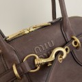 「#9008」 miumiu 30114B108  Sac à coque en cuir de vache Aventure  33×17×11cm