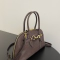 「#9008」 miumiu 30114B108  Sac à coque en cuir de vache Aventure  33×17×11cm