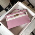 「#4079」Hermès Pink Mini Kelly 1, Gold Buckle 22*14*7cm 「#4079」Hermès Pink Mini Kelly 1, Gold Buckle 22*14*7cm