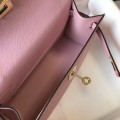 「#4079」Hermès Pink Mini Kelly 1, Gold Buckle 22*14*7cm 「#4079」Hermès Pink Mini Kelly 1, Gold Buckle 22*14*7cm