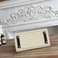 「#4658」Hermes Birkin Milkshake White/Black Epsom Leather, Gold Buckle Hand-sewn Wax Thread 25cm