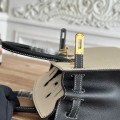 「#4658」Hermes Birkin Milkshake White/Black Epsom Leather, Gold Buckle Hand-sewn Wax Thread 25cm