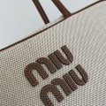 「#9016」 miumiu 30884B88  Grande toile 20×34×10cm