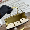 「#4668」Hermes Birkin Milkshake White/Chicken Yellow Epsom Leather, Silver Buckle Hand-sewn Wax Thread 25cm