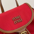 「#9024」 miumiu Sac à dos en toile 29.5*25*12.5