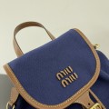 「#9026」 miumiu Sac à dos en toile 29.5*25*12.5