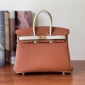 「#4675」Hermes Birkin three-tone epsom leather, gold buckle, hand-sewn wax thread 25cm