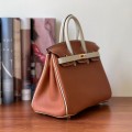 「#4675」Hermes Birkin three-tone epsom leather, gold buckle, hand-sewn wax thread 25cm