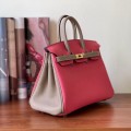 「#4678」Hermes Birkin three-tone epsom leather, gold buckle, hand-sewn wax thread 30cm