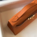 「#4084」 Hermès Orange Mini Kelly Bag No. 1, Gold Buckle 22*14*7cm 「#4084」 Hermès Orange Mini Kelly Bag No. 1, Gold Buckle 22*14*7cm