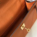 「#4084」 Hermès Orange Mini Kelly Bag No. 1, Gold Buckle 22*14*7cm 「#4084」 Hermès Orange Mini Kelly Bag No. 1, Gold Buckle 22*14*7cm
