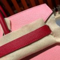 「#4688」Hermes Birkin milkshake pink and red gold buckle epsom leather, hand-sewn wax thread 30cm 「#4688」Hermes Birkin milkshake pink and red gold buckle epsom leather, hand-sewn wax thread 30cm