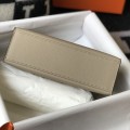 「#4086」 Hermès Trench Gray Mini Kelly Bag No. 1, Gold Buckle 22*14*7cm 「#4086」 Hermès Trench Gray Mini Kelly Bag No. 1, Gold Buckle 22*14*7cm