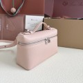 「#7053」Loro pian L19 silver -FAI8393 - 19x6.5x11cm -pink