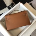 「#4087」 Hermes Golden Brown Mini Kelly Bag No. 1 Gold Buckle 22*14*7cm 「#4087」 Hermes Golden Brown Mini Kelly Bag No. 1 Gold Buckle 22*14*7cm