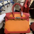 「#4700」 Hermès Birkin Bag Top Grade Lace Leather 30cm Silver Buckle 「#4700」 Hermès Birkin Bag Top Grade Lace Leather 30cm Silver Buckle