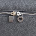 「#7057」Loro pian Extra Pocket L19 silver buckle -FAI8393 - 19x6.5x11cm - dark gray