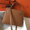 「#4010」 Hermes golden brown Kelly 25cm