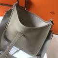 「#4097」 Hermès Elephant Grey French Evelyne Bag 29cm