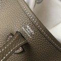 「#4100」 Hermès Elephant Grey Evelyne Bag 17cm