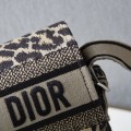 「#2047」dior  Campbag  Leopard   28.5x25x12cm