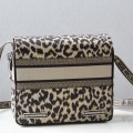 「#2047」dior  Campbag  Leopard   28.5x25x12cm