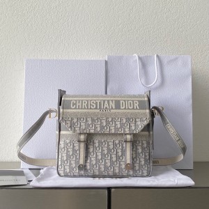 「#2049」dior oblique  gray  27×28×11cm