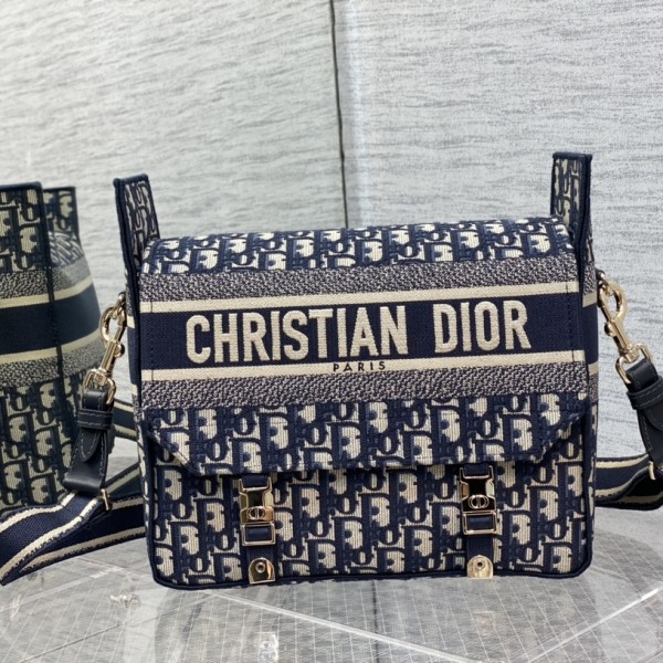 「#2052」 dior  camp  blue  28*12*23cm