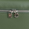「#7064」Loro pian Extra Pocket L19 silver buckle -FAI8393 - 19x6.5x11cm - lichen green