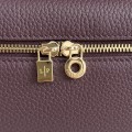 「#7066」Loro pian Extra Pocket L19 gold buckle - FAI8393 - 19x6.5x11cm - red bean color