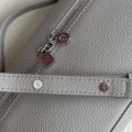 「#7067」Loro pian Extra Pocket L19 silver buckle - FAI8393 - 19x6.5x11cm - pearl gray