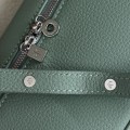 「#7068」Loro pian Extra Pocket L19 silver buckle - FAI8393 - 19x6.5x11cm - Artemisia leaf green