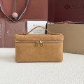 「#7071」Loro pian Extra Pocket L19 gold buckle - FAI8393 - 19x6.5x11cm - Stylish brown
