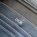 「#2054」 dior  Triangle Clutch  blue   27 x 19 x 6.5 cm