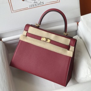 「#4011」 Hermes Ruby Red Kelly 25cm
