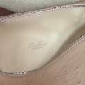 「#7080」Loro pian Extra Pocket L19 silver buckle - FAN1034 - 19x6.5x11cm - pink sand color,Ostrich pattern 「#7080」Loro pian Extra Pocket L19 silver buckle - FAN1034 - 19x6.5x11cm - pink sand color,Ostrich pattern