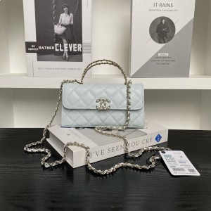 「#10004」Chanel Dark Horse Kelly Long Handle Bag Lychee Cowhide 19*10*4.5cm
